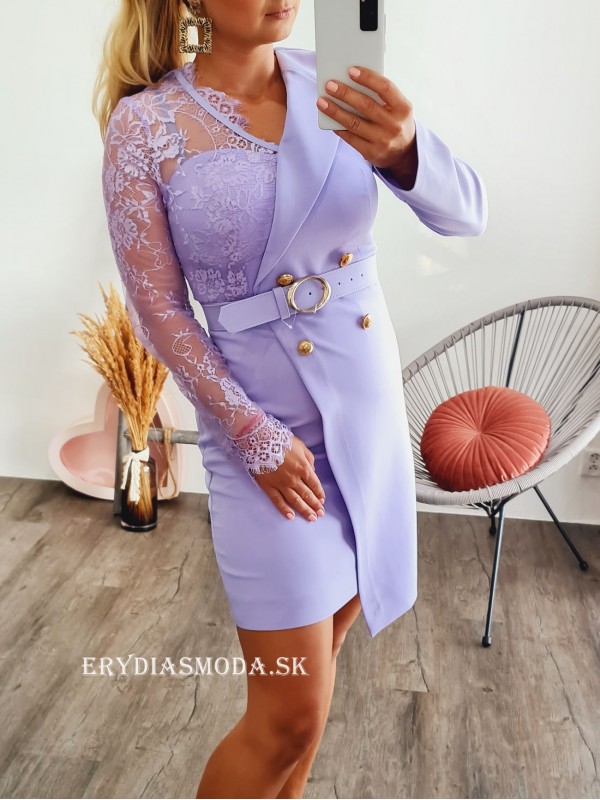 Elegantné fialové šaty Violet 1495