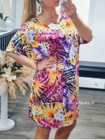 Elegantné oversize šaty Tropical B1992